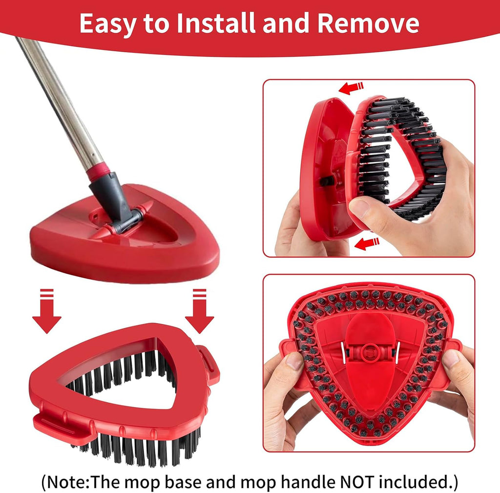 Spin Mop Replace Head Base Scrub Brush Head Replacement for O Ceda RinseClean 2 Tank System (2 Pack)