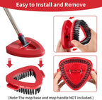 Spin Mop Replace Head Base Scrub Brush Head Replacement for O Ceda RinseClean 2 Tank System (2 Pack)