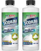 MAXTITE Sodium Percarbonate (4 lbs total - 2 pack of 2 lbs bottles) - 100% Pure - Solid Hydrogen Peroxide/Oxygenated Bleach - Multi-Use Cleaner for Home & Laundry, Resealable Child Resistant Cap