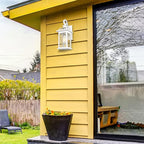 Darkaway Outdoor Lights Fixtures Wall Mount, Outdoor Wall Sconce with Seeded Glass, Waterproof Exterior Lights for House, Front Porch, Patio (1 Pack, White)