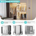 Walk in Closet Organizer System - Built-in Garment Rack