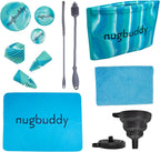 Glass Cleaning Kit - Reusable Silicone Accessories - Complete Kit to Clean your Piece, Just Add Cleaner - Reusable Soaker Bag, Brushes, Mat, Caps & Plugs, Funnel, & Microfiber Towel