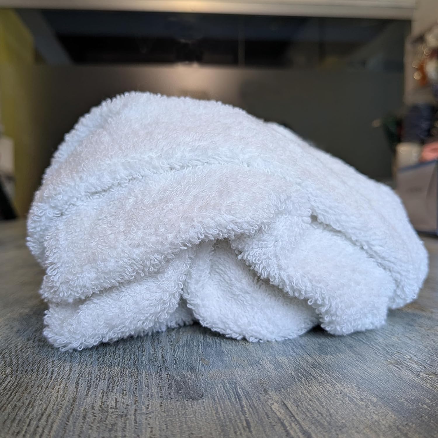 Premium White Terry Cloth Rags (600 lbs. Pallet 24x25 Bag) Super Absorbent Cotton Towel Cleaning Rags for Garage, Industrial Use & Housekeeping