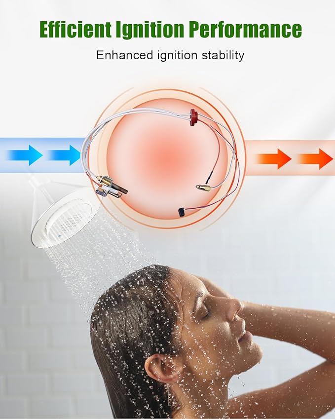 Pilot Burner Assembly Replacement Kit Fit for Rheem Ruud Richmond Water Heater for kit SP20824 SP20754 SP21058