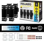 Modern Outdoor Wall Light with Dusk to Dawn Sensor, 2-Pack Brown Exterior Wall Sconces with E26 Bulbs Included, IP65 Waterproof Anti-Rust Aluminum Porch and Garage Light Fixtures