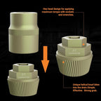 Bathtub Drain Remover Tool, 1-inch Socket Plating Coating Tub Drain Extractor, Remove The Old, Broken, Stubborn, Rusted Drain Tub Bathtub Stopper, Strong Grab Plumbing