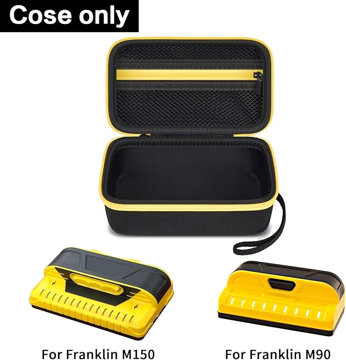 Case Compatible with Franklin Sensors ProSensor M150 M90 Stud Finder, Wall Scanner Carrying Travel Storage Bag Holder for Sensors Level with Mesh Pocket for Battery & Other Accessoires (Box Only)