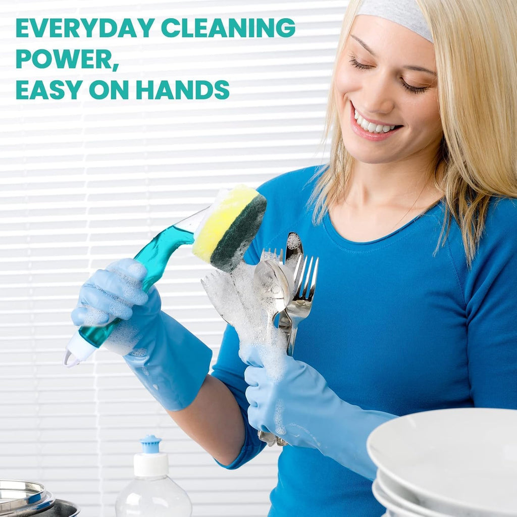 Dish Wand Sponge Refills, Dish Sponge with Handle, Dishwand Refills, Non Scratch Dish Wand Refill Replacement Set,Soap Dispenser Scrubbers Kitchen Cleaning