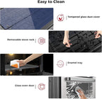 CAMPLUX Classic RV Stove Propane Range 21 Inches, Propane Oven with 3 Burners Cooktop for RV, RV Propane Oven Stove Combo 28,100 BTU/Hr, Stainless Steel RGS21MSF