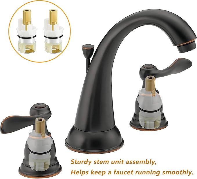 2Pcs RP25513 Faucet stem Assembly RP24096 Cartridge RP4993 Seat and Spring RP24097 Turn stop1/4 for Delta Two Handle Faucet Repair Kit
