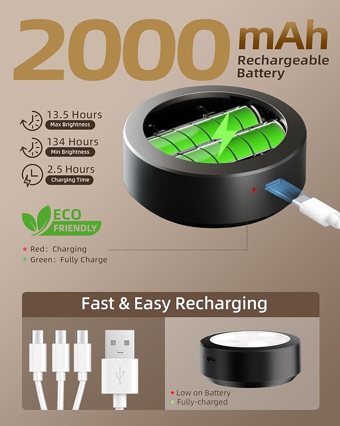 EZVALO Picture Lights for Wall, 2000mAh Rechargeable Battery Magnetic Poster Lights with 3 Color Temps & 12 RGB, Remote Dimmable Timer Painting Light, Wall Decor Light for Art Display, Frame (3 Pack)