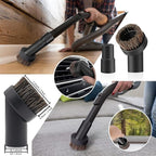 12Pcs Universal Vacuum Attachment Professional Shop Vac Accessories Wet Dry Vacuum Hose Adapter with Hair Brush Extension Wand Flexible Crevice Tool fit 2 1/2" to 1 1/4" and 1 7/8" to 1" Vacuum Hose