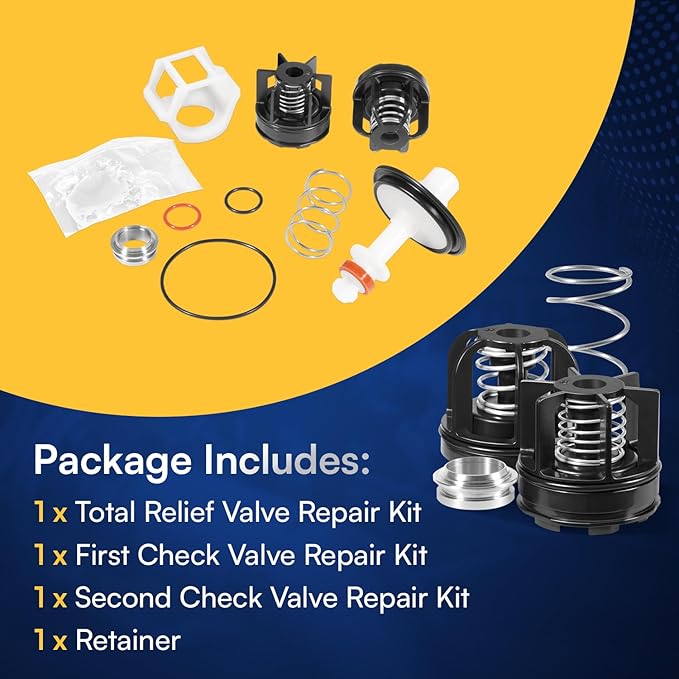 009M3 3/4" Total Repair Kit for Reduced Pressure Zone Assembly Includes Total Relief Valve Repair Kit, First Check Valve Repair Kit, Second Check Valve Repair Kit, Retainer 0888527 888527 RK 009M3-T