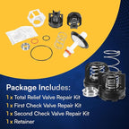 009M3 3/4" Total Repair Kit for Reduced Pressure Zone Assembly Includes Total Relief Valve Repair Kit, First Check Valve Repair Kit, Second Check Valve Repair Kit, Retainer 0888527 888527 RK 009M3-T