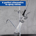 for T&S Brass B-0107 Pre-Rinse Spray Valve for Commercial Kitchens | 1.15 GPM flow rate | Compatible with T&S Brass Parts and Faucets