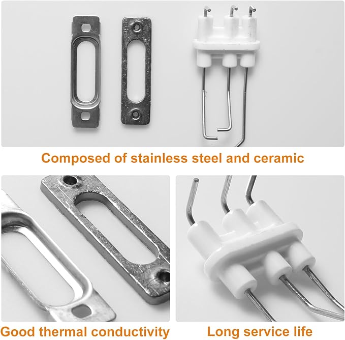 Flame Rod Assembly With Gasket Tankless Water Heater Boiler Replacement Parts 30012226A Fits For Navien NPE NCB Series Tankless Water Heater