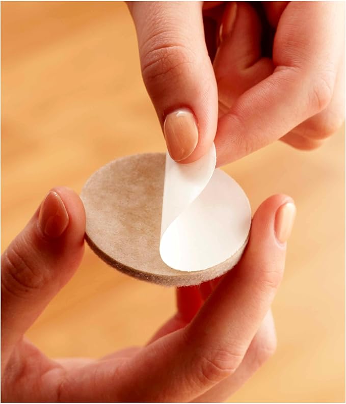 Scotch Felt Pads, Felt Furniture Pads for Protecting Hardwood Floors, Beige, Multi-Pack, 16-3/4 in., 16-1 in., 4-1.5 in., Round, 36 Pads Total