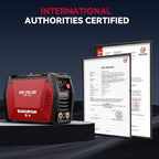 ARCCAPTAIN iControl ARC205 Pro Stick Welder, [APP Control] 205Amp ARC/Lift TIG Welding Machine, Large LED Display, IGBT Inverter 120V/240V MMA Welder with Hot Start, Arc force, and Anti-Stick