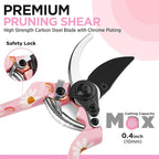 WORKPRO 5PCS Gardening Tools, Aluminum Heavy Duty Garden Tool Set with Bag, Ideal Gardening Gifts for Women-Pink Ribbon