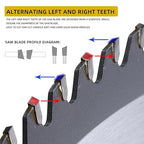 14 Inch 80 Tooth Miter/Tungsten Carbide Tipped Blade High-Performance Professioal Saw Blade for Cutting Wood