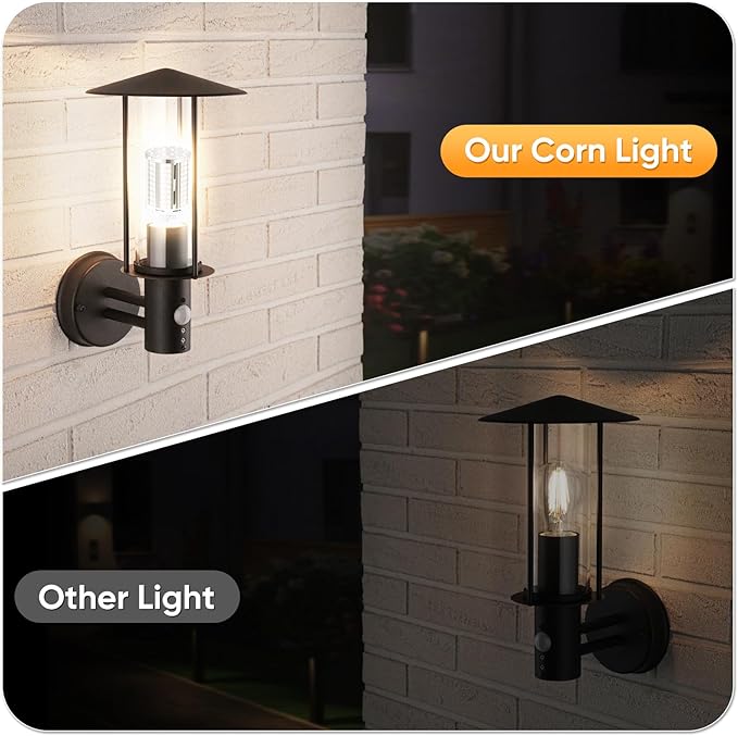 44W LED Corn Light Bulb(2 Pack),Fanless,(390 Watt Equivalent) E26/E39 Medium/Large Mogul Base LED Cob Lamp 3000K Warm white 5,900LM for Outdoor Indoor Garage Warehouse Factory Workshop Street Backyard