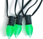 Meconard C7 Led Replacement Christmas Light Bulbs, C7 Shatterproof Led Bulbs for Christmas Indoor Outdoor String Lights, E12 Candelabra Base, Commercial Grade Holiday Light Bulbs, Green, 25 Pack