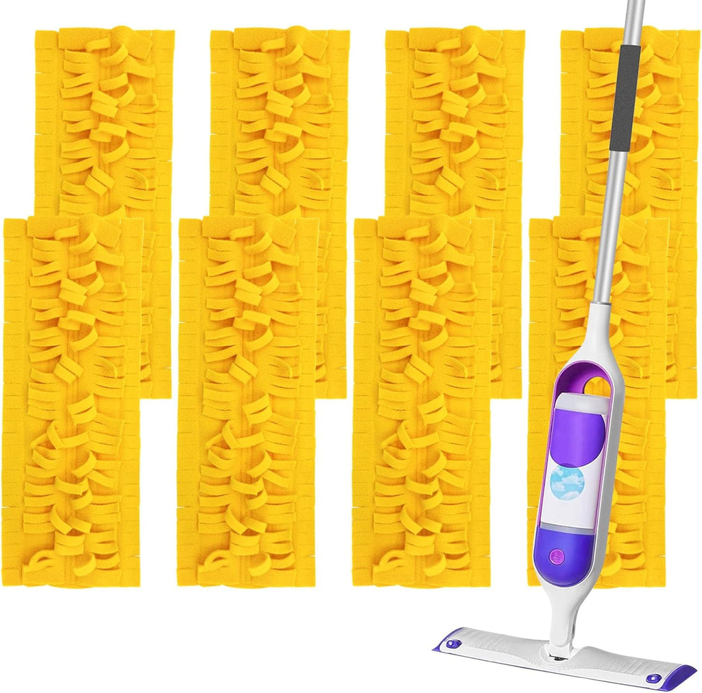 8 Pack Power Mop Refills, Compatible with Swiffer PowerMop & Wood Mops, Reusable, Used for Floor Cleaning