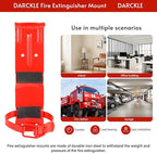 4Pack 2.5LB Fire Extinguisher Mount,fire Extinguisher Bracket for Vehicle,Car, Boat, Truck,Home,fire Extinguisher Holder Wall Mount,fire Extinguisher Hanger (Red)