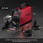 ARCCAPTAIN DC 5 In 1 TIG Welder With Pulse, 200Amp DC 5 In 1 HF/Lift/Pulse/Spot TIG & Stick, 110v/220v Dual Voltage LED Digital Display MultiProcess TIG Welding Machine with 2T/4T TIG200P