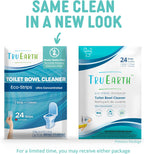 Tru Earth Toilet Bowl Cleaner Eco-Strips | Plastic Jug-Free, Septic-Safe for Cleaning | Easy to Use | 24 Strips