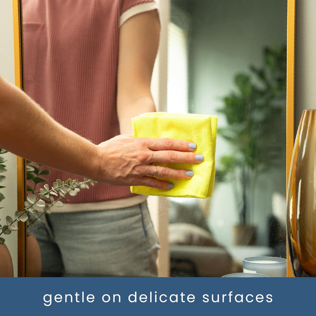 S&T INC. 200 Pack Microfiber Cleaning Cloth, Bulk Towels for Home, Reusable Microfiber Towels for Cars, Cleaning Rags, Assorted, 11.5 Inches x 11.5 Inches, 200 Count