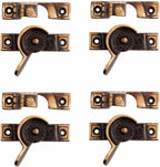 Renovators Supply Manufacturing Solid Cast Brass Window Sash Lock 2.7 in Victorian Style Window Locks with Mounting Hardware Pack of 4
