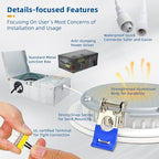 12 Pack 16W MAX.2000LM LED Recessed Ceiling Lighting 6 Inch with Junction Box, Eqv.200W, 2700K/3000K/3500K/4000K/5000K Selectable,Dimmable Recessed Downlight-ETL & Energy Star Certified
