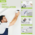 DAMINY 24 Pack 6 Inch LED Recessed Lighting with Junction Box,5CCT,Ultra-Thin Recessed Light,10W 1100lm, Dimmable Canless Wafer Ceiling Light, High Brightness - ETL