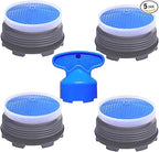 4PCS Faucet Aerator M21.5 Plug-In Faucet Aerator Faucet Restrictor Replacement Parts for Kitchen Bathroom Sink Aerator with Key Removal Wrench Tool 1.8GPM 21.5mm/0.85inch