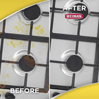 Weiman Heavy Duty Stove and Oven Cleaner and Degreaser for Glass, Ceramic Cooktops, BBQ grill grates - 2 Pack, 24 Oz w/MicroFiber Towel