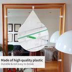 60 Pack Glass Window Clips Clear Retainer Clips, Glass Door Holder Cabinet Panel Bracket Screen Fixing Clips, Glass Door Retainer Kit Mirror Hanging Hardware for Vanity Mirror Window Screen