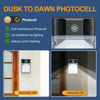 30W LED Wall Pack Light with Dusk to Dawn Photocell 4Pack, 3900LM 5000K Daylight, LED Wall Lights Outdoor Security Lighting for House Garage Yard Garden, IP65 Waterproof, 100-277VAC, ETL Listed
