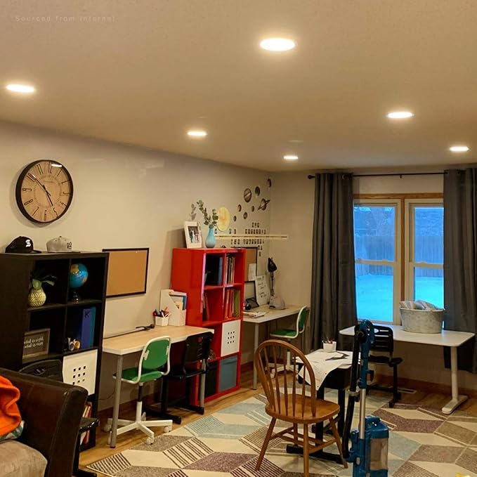 TORCHSTAR 12-Pack 6 Inch Ultra-Thin LED Recessed Lighting with J-Box, 2700K Soft White, 12W Dimmable 850lm Brightness LED Downlight, ETL & Energy Star Listed