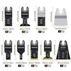 PECHAM 128PCS Oscillating Tool Blade, Wood Metal Cutting and Sandpaper Oscillating Tool Accessories with Titanium Quick Tooth Japanese Tooth Multitool Blade Fit More Oscillating Tools