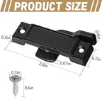 4 Pcs F2590 Windows Replacement Sash Lock-2-1/4'' Mounting Hole Centers Sash Lock with Screws-Black Sash Lock for Vertical Sliding Windows Double Hung Windows