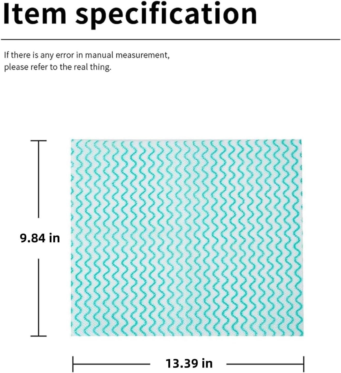 SUZZYVINE Reusable Dish Cloths, Disposable Cleaning Cloth，Kitchen Towels Dish Towel,2 Roll,Green,100 Sheets