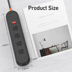 Outdoor Power Strip Weatherproof, KPQ IPX6 Waterproof Surge Protector with 4 Wide Outlets, 2 USB A&1 USB C, 6FT Heavy Duty Extension Cord for Home, Office, Dorm, Patio, FCC UL Listed