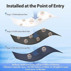 iSpring Lead-Reducing Whole House Water Filter System, Also Reduces Chlorine, Taste, Odor, 3-Stage Whole House Water Filtration System, Model: WGB32B-PB, 1" NPT Inlet/Outlet