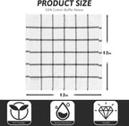 Nialnant 4PCS Cleaning Rags,100% Cotton Terry Dish Rags for Washing Dishes,Quick Drying Dish Cloths,Dish Towels for Kitchen,Black-12x12in