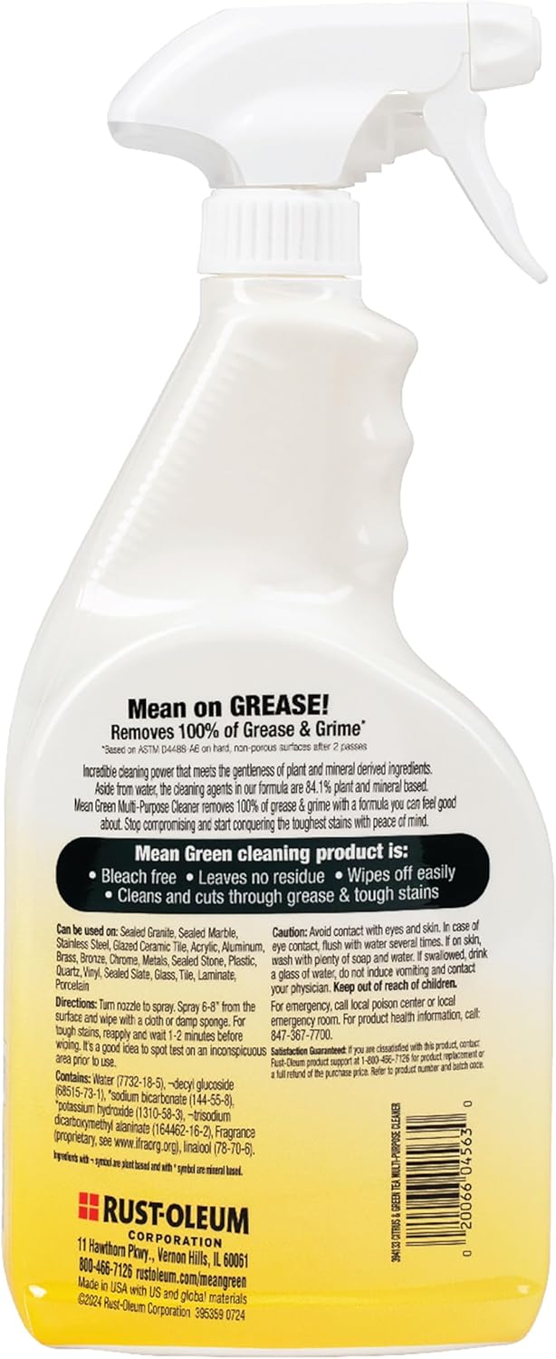 Mean Green Non-Concentrated Ready-to-Use Multi-Purpose Cleaner, Citrus & Green Tea, 32 Ounce