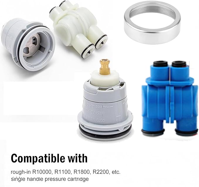 RP22734 Replacement Bonnet Nut Compatible with R10000 Shower Valve，Faucet Bonnet Nut for R10000-UNBX,R10000-UNWS,1300,1400 and 1700 Series TubShower Faucets (RP22734)