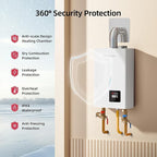 MIZUDO Tankless Water Heater Propane Indoor, Max 3.6 GPM 80,000 BTU CSA Certified 3/4" NPT On Demand Instant Hot Water Heater for 2-3 Fixtures Whole Family or Apartment Use