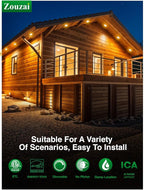 zouzai 6 Inch 5CCT Ultra-Thin LED Recessed Ceiling Light with Junction Box, 2700K/3000K/3500K/4000K/5000K Selectable, 12W Eqv 110W,Dimmable, led can Lights- ETL and Energy Star Certified【 6 Pack 】