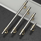 Asidrama 10 Pack 12.6 Inch(320mm) Champagne Bronze and Brushed Satin Nickel Kitchen Cabinet Handles, Cabinet Pulls Kitchen Cabinet Hardware Cupboard Handles Drawer Pulls